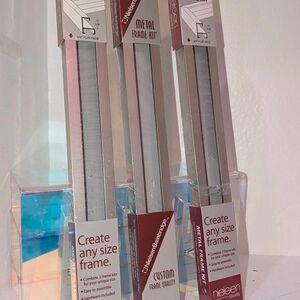 lot of 3 -11" silver Nielsen Bainbridge, custom framing metal kit nwt